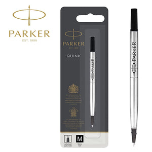 ParkerRollerBallpointRefillBlackMedium0.7mm