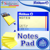 Pelikan Note Pad&Sticky Note Pad 125 mm x 75mm-100 Sheets (2Pack)