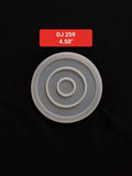 Round Coasters Shape Silicone Molds UV Epoxy Resin Mold 4.50''