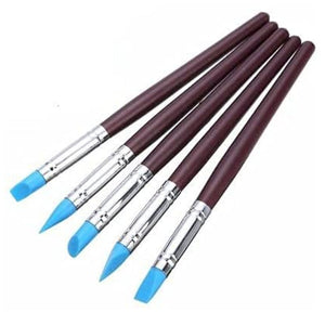 RubberBrushSetSmallBrown