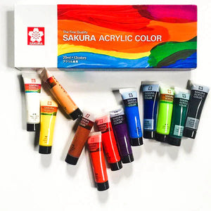 SakuraAcrylicPaint12ColorsSet20mlTube-2