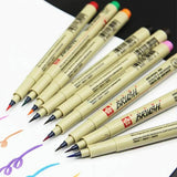 SakuraPigmaColorBrushPenSetOf8Piece3