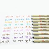 SakuraPigmaColorBrushPenSetOf8Piece4