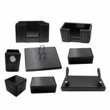 SenatorRexineLeatherOfficeDeskOrganizer8pcsSetWithWatch_20_Black_5c860698-b894-4ae2-a9aa-612ade32e39b