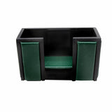 Senator Rexine Leather Office Desk Organizer 8pcs Set With Watch #20 (Green)