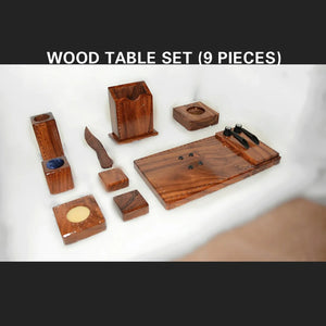 Senator Wooden Table 9pcs Set # 23