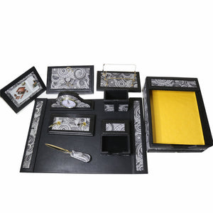 SensaLuxuryExecutiveWoodenTableOrganizer11pcsSet_245