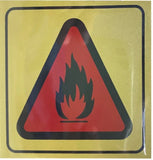 Sign Sticker 3x3 Golden