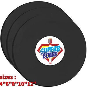 SuperbBoardRoundBlackCanvasBoard