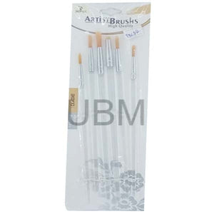 TransparentRoundPaintBrushPackof6