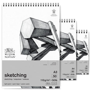 Winsor_NewtonLightGrainSketchingPad110gsm50Sheets